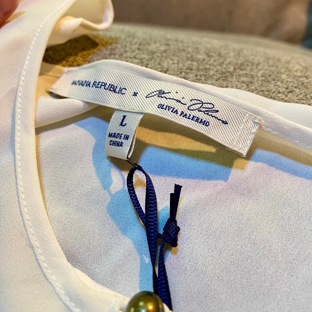 🔥Banana Republic x Olivia Palermo Poet Blouse🔥 NWT - Picture 6 of 13